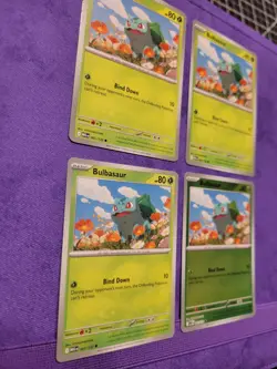 X4 Playset Bulbasaur Mega Evolutions 2025 Near Mint English Pokemon Card - Image 3