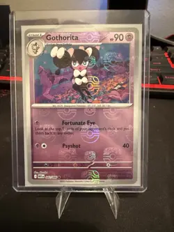Pokemon Gothorita TCG Card White Flare Sv: 042/086 Master Ball Reverse Holo NM - Image 1