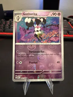 Pokemon Gothorita TCG Card White Flare Sv: 042/086 Master Ball Reverse Holo NM - Image 2