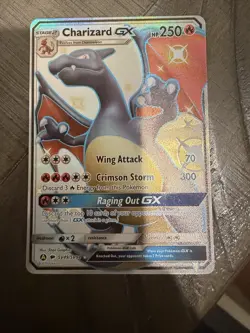Pokemon TCG Charizard GX Hidden Fates Holo Full Art Ultra Rare Card SV49/SV94 - Image 1