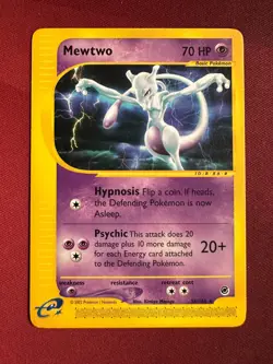 MEWTWO 56/165 Expedition RARE NON-HOLO E-Series Pokemon TCG card NM+ / MINT - Image 1