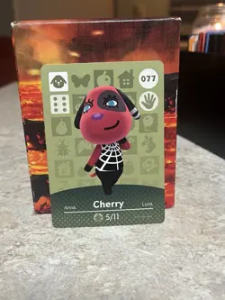 Cherry Animal Crossing Amiibo Card 077 - Image 1