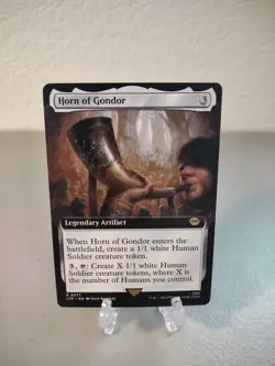 MTG Horn Of Gondor Extended Art NM Lord Of The Rings Tales Of Middle Earth - Image 1