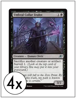 4x Umbral Collar Zealot, Edge of Eternities, Magic MTG NM - Image 1