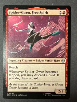 MTG Marvel's Spider-Man Spider-Gwen, Free Spirit 0090 Regular - Image 1