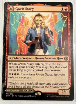 MTG Gwen Stacy Regular Rare Marvel Spider-Man Universes Beyond 2025 NM - Image 1