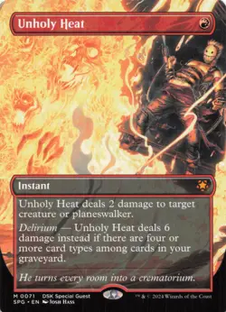 Unholy Heat (Borderless) M Special Guests 71 NM Normal - Image 1