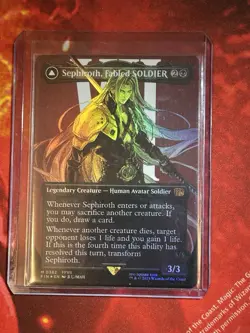 MTG - Sephiroth, Fabled Soldier - Final Fantasy 0382 - Borderless Foil - Image 1