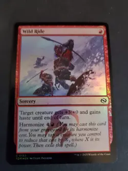 NM Foil Wild Ride, MTG, Tarkir Dragonstorm, Magic the Gathering, 132 - Image 1