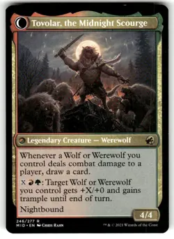 1x Tovolar, Dire Overlord // Tovolar, the Midnight Scourge NM-Mint, English Inni - Image 2