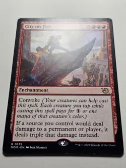 City On Fire March of The Machine Rare NON-FOIL #135 Magic The Gathering RED - Image 2