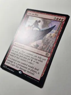 City On Fire March of The Machine Rare NON-FOIL #135 Magic The Gathering RED - Image 3