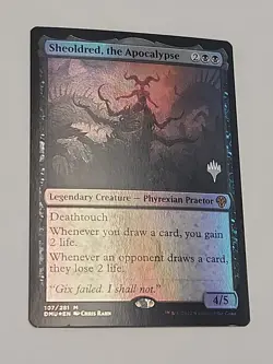 MTG Magic Dominaria United Promo Pack Foil Sheoldred, The Apocalypse - Image 1