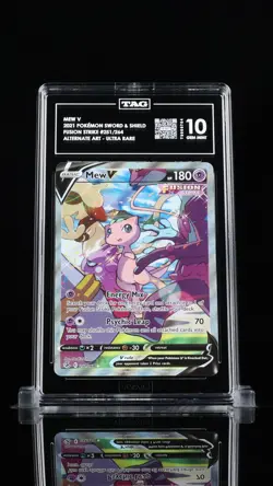 Pokemon TCG Mew V Alternate Full Art Holo Rare Fusion Strike TAG 10 - Image 1