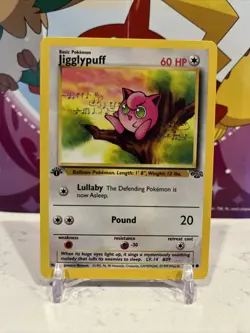 Pokemon TCG Jigglypuff Jungle 54/64 Regular 1st Edition Common - Image 1