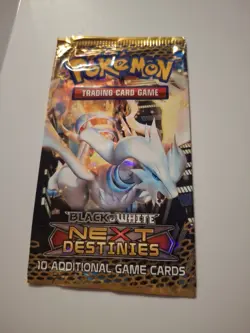 Pokemon TCG Black And White Next Destinies Booster Pack Open/Empty Reshiram - Image 1