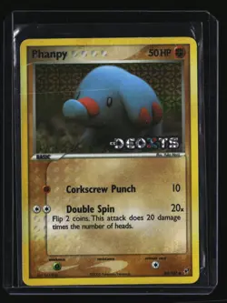 Pokemon PHANPHY 69/107 (Stamped Reverse Holo) Deoxys - LP/Light Play - Image 1