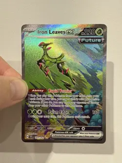 Pokemon TCG Iron Leaves EX 203/162 S&V Temporal Forces SIR Near Mint + Condition - Image 1