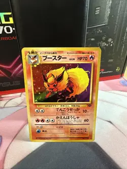 Pokemon Flareon #136 Holo Japanese Jungle Vintage WOTC - Image 1