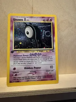 2000 Pokemon Neo Discovery 1st Edition Unown [A] 14/75 Holo Rare 🔮🔥-WoTc Era - Image 3