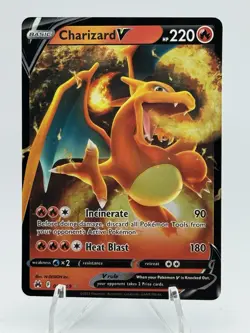 Pokemon TCG Charizard V 017/172 Holo Ultra Rare Near Mint NM - Image 1
