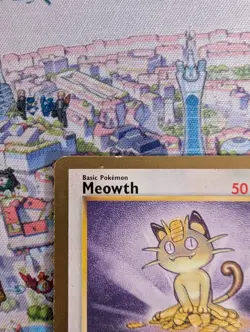 Meowth 56/64 Jungle Gold Border 1999 Pokemon Roll Promo LP Vintage WOTC - Image 3
