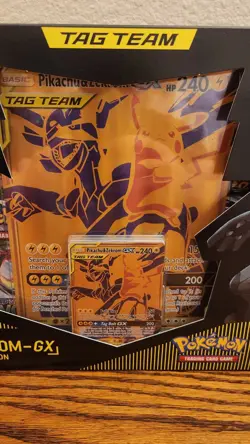 New Tag Team Pikachu & Zekrom GX Premium Collection Box Pokemon Evolving Skie NM - Image 3