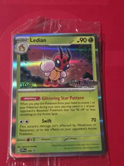 Pokemon Stellar Crown STAFF Promo Pack Sealed - Image 1