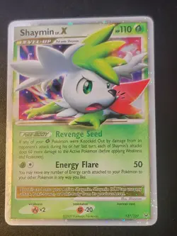 2009 Pokemon Platinum - Shaymin LV.X Ultra RARE 127/127 Sky Form Holo - NM/Mint - Image 1