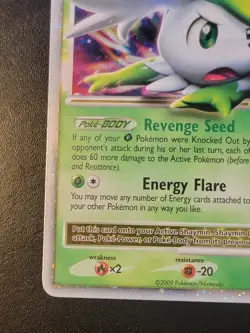 2009 Pokemon Platinum - Shaymin LV.X Ultra RARE 127/127 Sky Form Holo - NM/Mint - Image 3