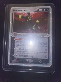 Pokemon TCG Umbreon EX Holo Ultra Rare Card Unseen Forces 112/115 - Image 1