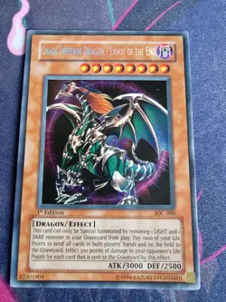 IOC-000 Chaos Emperor Dragon Secret Rare 1st Edition HP Yugioh Card - Image 1