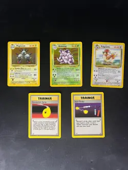 Pokemon Card Generation 1 1st Edition Base Set LOT 43 Different Cards, 5 Rares - Image 3