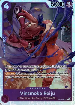 One Piece OP12-063 Vinsmoke Reiju Super Rare English Trading Card One Piece - Image 3