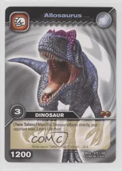 2008 Dinosaur King Trading Card Game Series 1: Allosaurus #DKCG-075 - Image 1