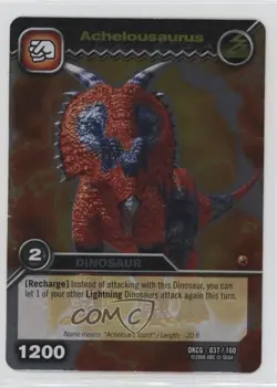 2008 Dinosaur King Trading Card Game Series 1: Foil Achelousaurus #DKCG-037 - Image 1