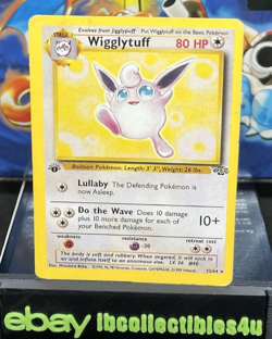 Pokemon Card Wigglytuff 32/64 Pokemon TCG Jungle Set 1st Edition Non-Holo MP F/S - Image 1