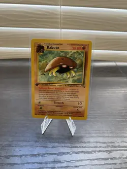 Pokemon TCG Kabuto Fossil 1st Edition Common Card 50/62 - Image 1