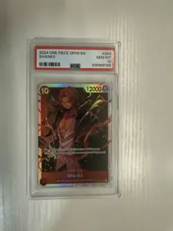 2024 One Piece Card Game Super Rare Shanks (OP09-004) PSA 10 - Image 1