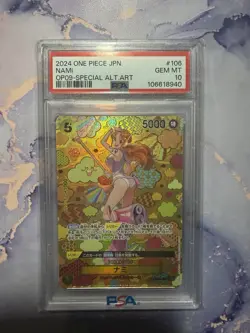 One Piece Card PSA10 Nami OP09 OP08-106 Special Alternate Art 2024 Japanese - Image 1