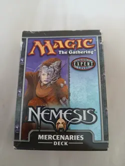 Magic the Gathering Nemesis Mercenaries Empty Theme Deck Box No MTG Cards - Image 1
