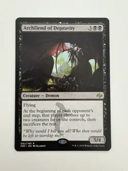 Archfiend of Depravity MTG Magic the Gathering Card NM Near Mint FRF - Image 1