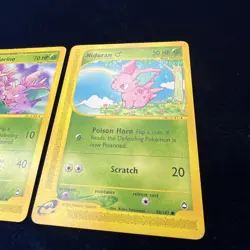 Nidorino 55/147 Nioran 96/147 Aquapolis Pokemon E Series Card Vintage 2002 2 - Image 5