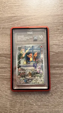 Tag 10 Charmander 044 Obsidian Flames ETB Promo Card Gem Mint Condition - Image 1