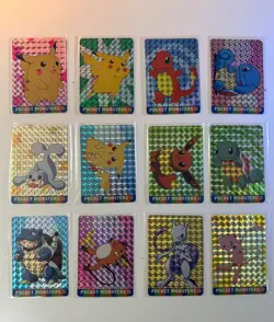 30 Pocket Monsters/Pokemon cards CARDDASS Vending Sticker 1997/1998 *VERY RARE* - Image 1