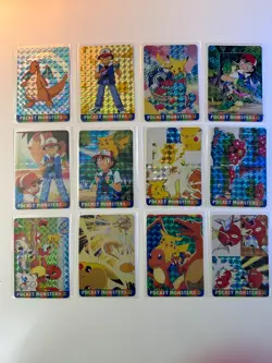30 Pocket Monsters/Pokemon cards CARDDASS Vending Sticker 1997/1998 *VERY RARE* - Image 3