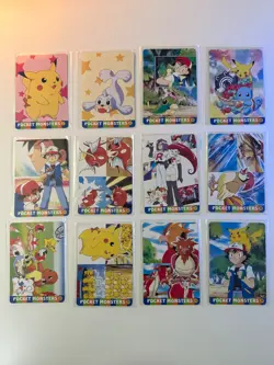 30 Pocket Monsters/Pokemon cards CARDDASS Vending Sticker 1997/1998 *VERY RARE* - Image 4