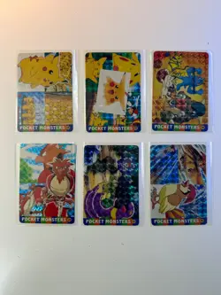 30 Pocket Monsters/Pokemon cards CARDDASS Vending Sticker 1997/1998 *VERY RARE* - Image 5