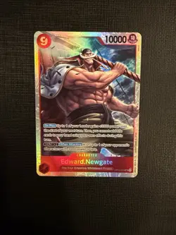 Edward.Newgate OP02-004 SR ONE PIECE Tcg Card Game NM RED (Reprint) - Image 1