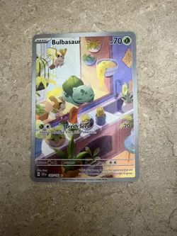 Pokemon TCG Stellar Crown Bulbasaur Card 143/142 Secret Illustration Rare - Image 1